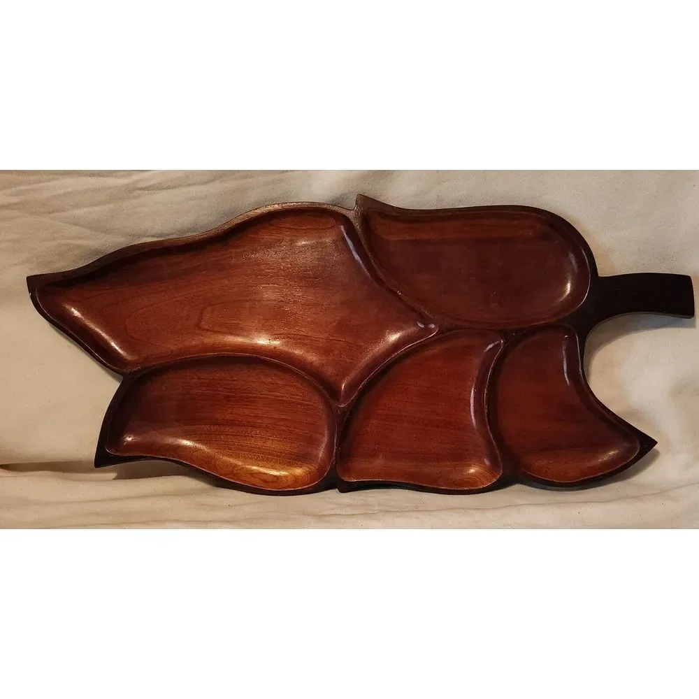 Haiti Mahagony Large‎ Serving Dish Platter Tray 24